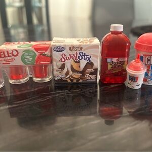 Miniature Food and Drink Toy Set